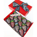 12pcs Red & White Indulgence Chocolate Strawberries Gift Box